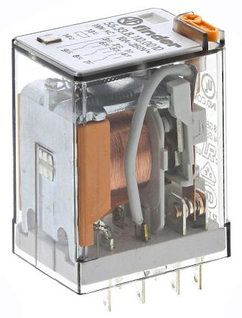Finder Power Relay, 110V ac Coil, 10A Switching Current, 3PDT