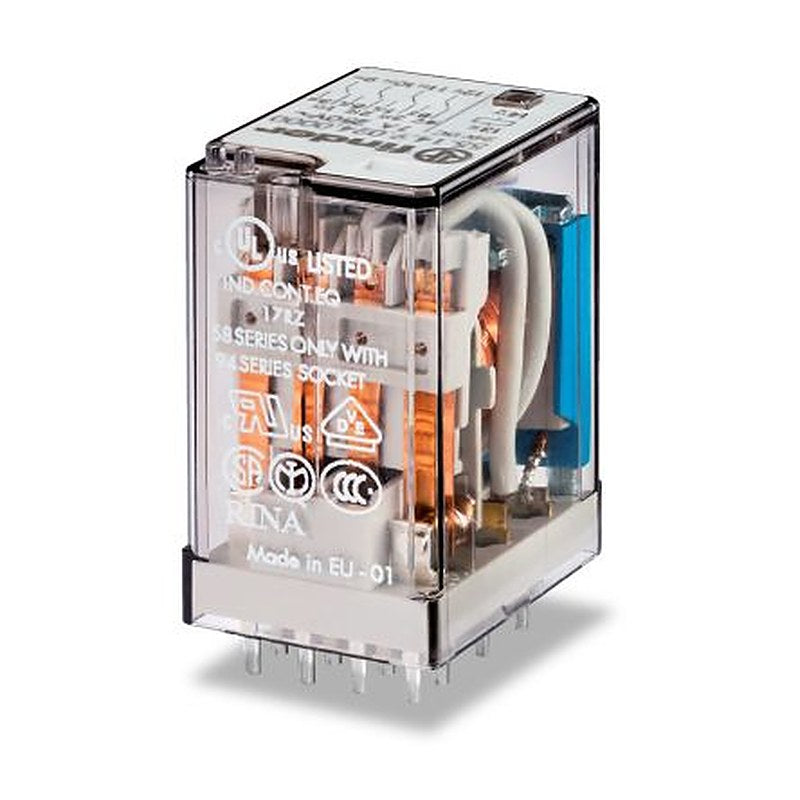Finder Relay, 24V ac Coil, 7A Switching Current, DPST