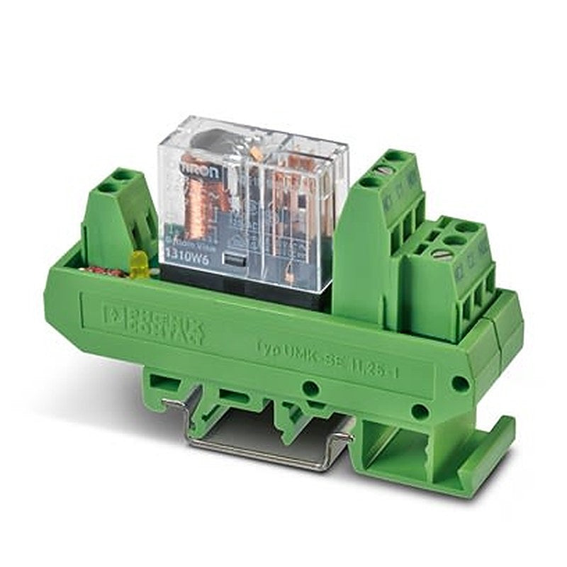 Phoenix Contact UMK Series Interface Relay Module, DIN Rail, 24V Coil, DPDT