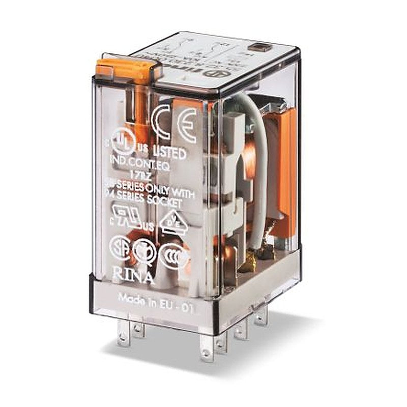 Finder Relay, 24V ac Coil, 10A Switching Current, DPST
