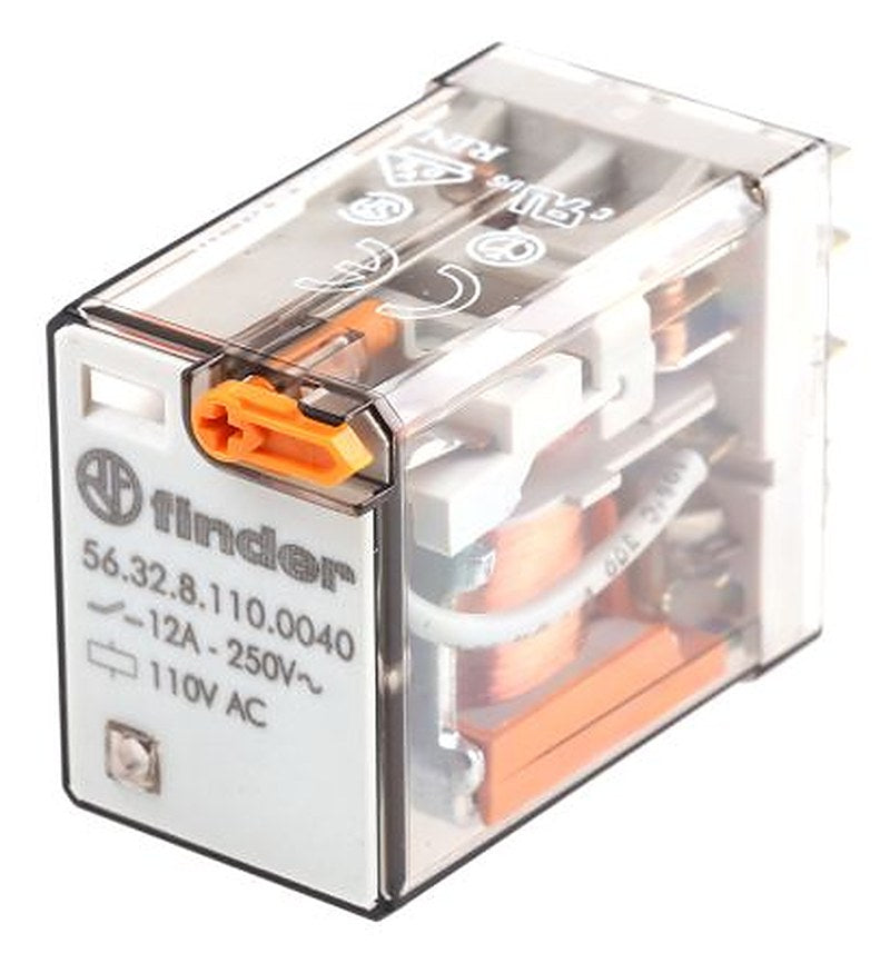 Finder Power Relay, 110V ac Coil, 20A Switching Current, DPDT