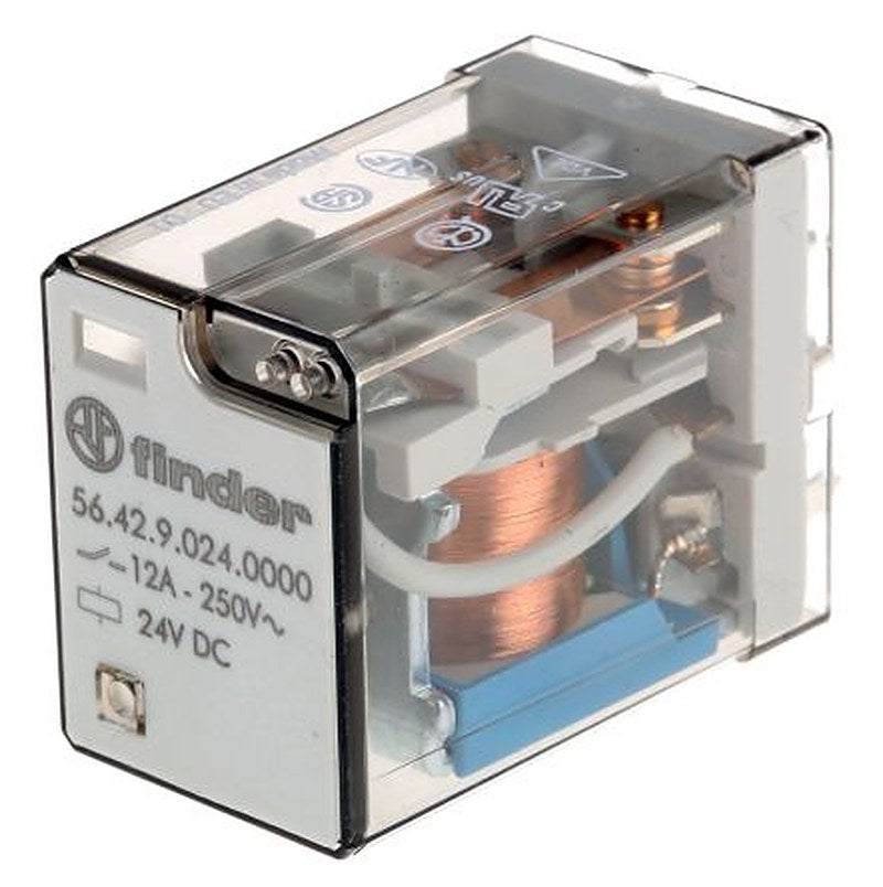 Finder PCB Power Relay, 24V dc Coil, 12A Switching Current, DPDT