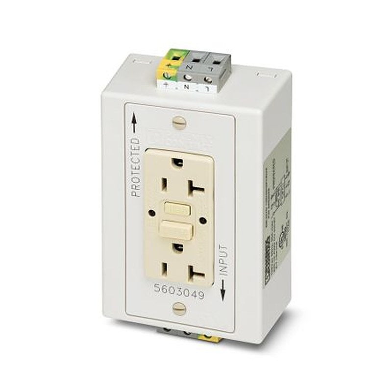 Phoenix Contact EM-DUO 120/20/GFI/AUX Series Plug Socket