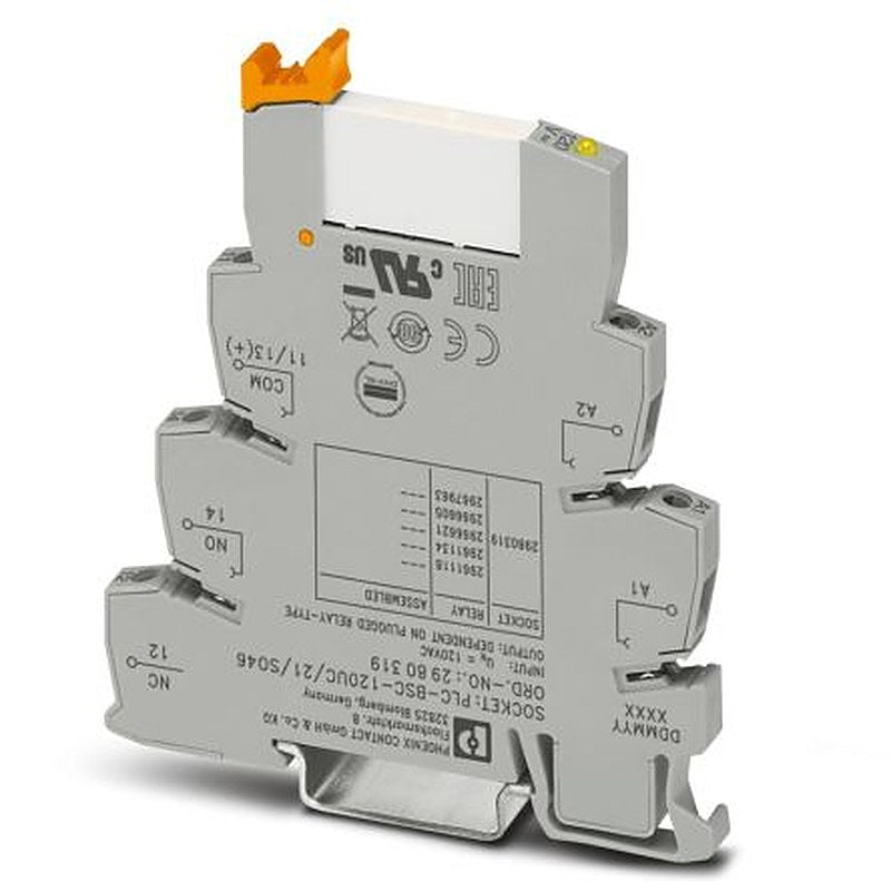 Phoenix Contact PLC-RSC Series Interface Relay Module, DIN Rail, SPDT