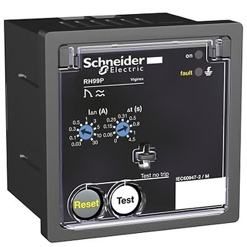 Schneider Electric Monitoring Relay, SPST, Panel, 0.03A to 30A, 380V ac, 415 V ac