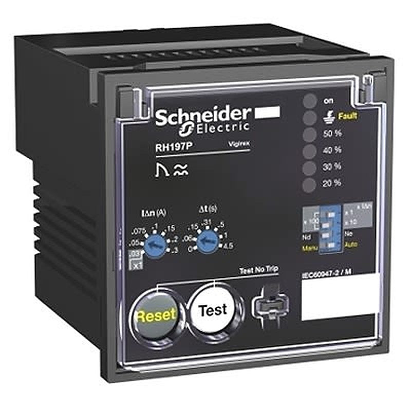 Schneider Electric Monitoring Relay, SPST, DIN Rail, 0.03A to 30A, 110V ac, 130 V ac