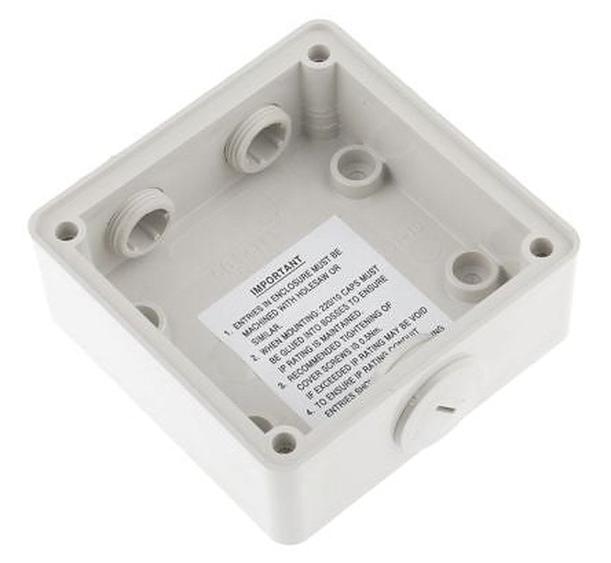 Schneider Electric 56 Grey Polycarbonate Back Box, Surface Mount, 1 Gangs 101mm 38 mm