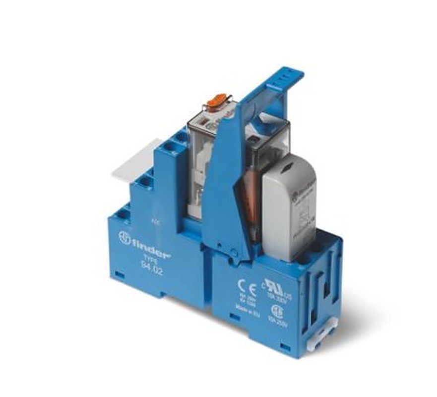 Finder 58 Series Interface Relay, DIN Rail, 24V Coil, DPDT, 40mA