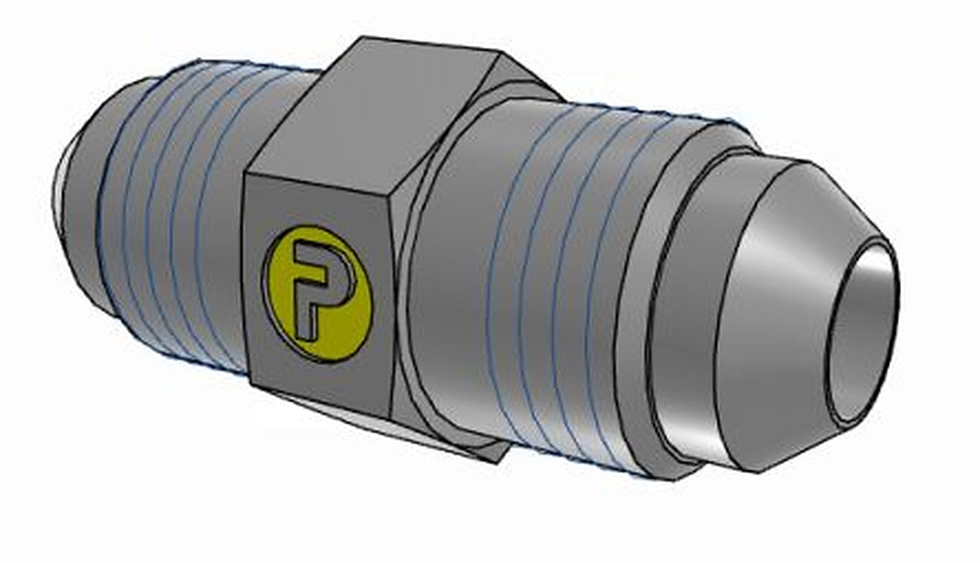 Parker 5HMTXS Hydraulic Fitting Male, 37 °, Steel, 0.5 in Hose ID