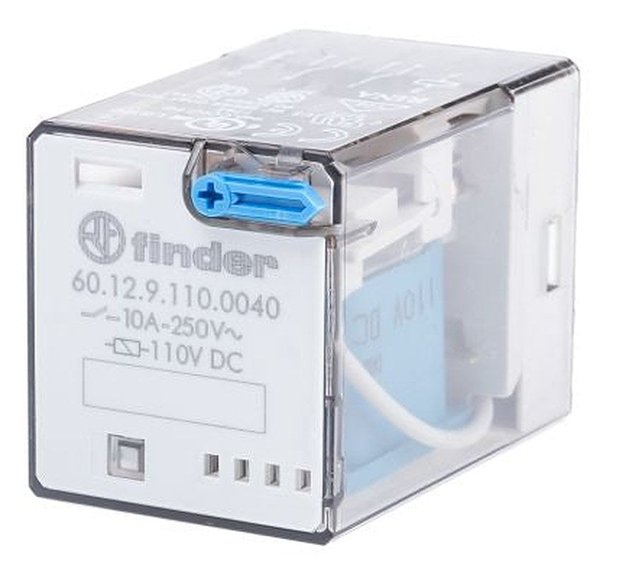 Finder Power Relay, 110V dc Coil, 10A Switching Current, DPDT