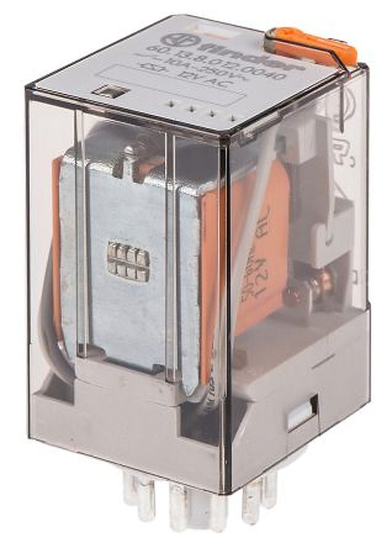 Finder Power Relay, 12V ac Coil, 10A Switching Current, 3PDT