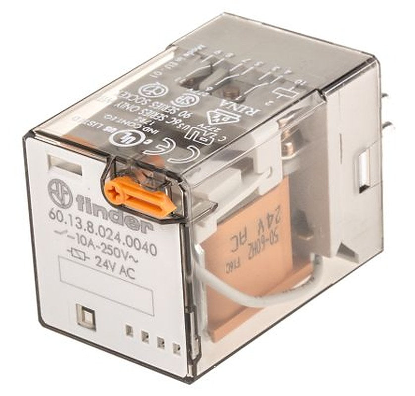 Finder Power Relay, 24V ac Coil, 10A Switching Current, 3PDT