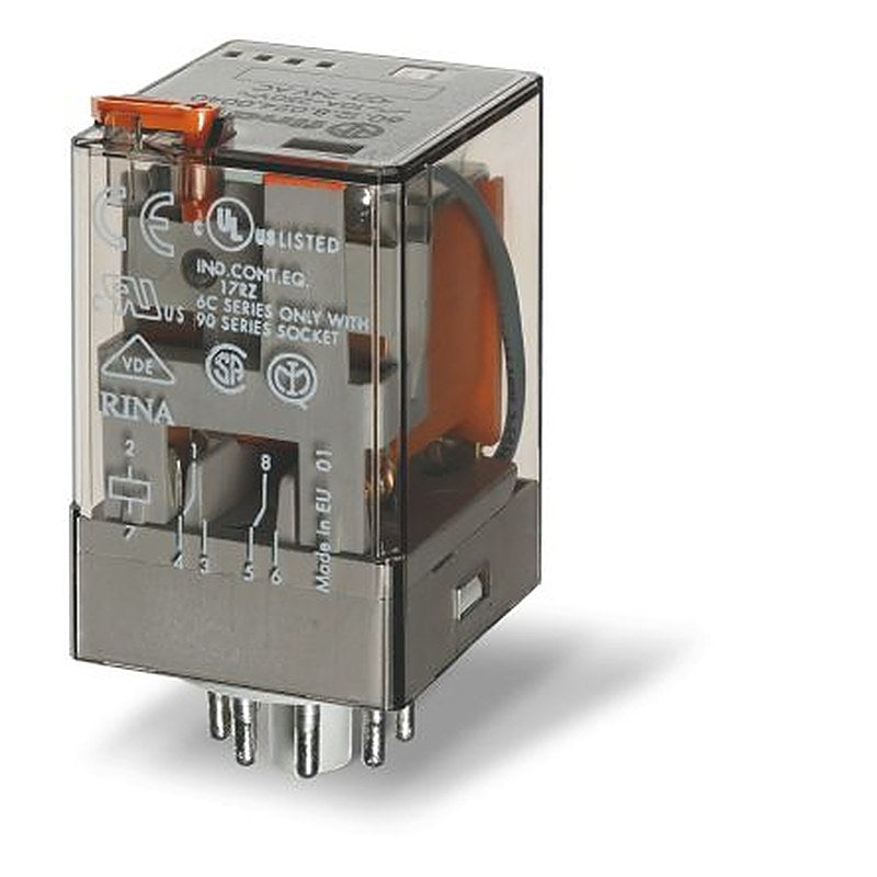 Finder Relay, 125V dc Coil, 6A Switching Current, 2 CO