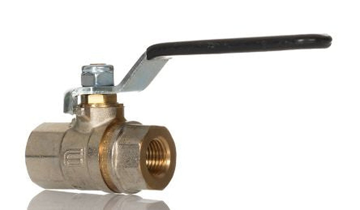 Norgren Nickel Plated Brass Threaded 2-Way, ISO 7.1 40 bar, Ball Valve