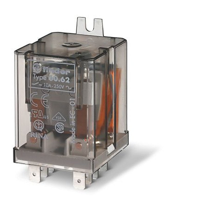 Finder Flange Relay, 12V dc Coil, 10A Switching Current, 2 CO