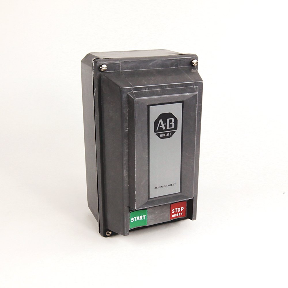 Manual Starting Switch, Push Button, 3 Phase, NEMA 1, NEMA Type 4X Fiberglass-Reinforced Polyester