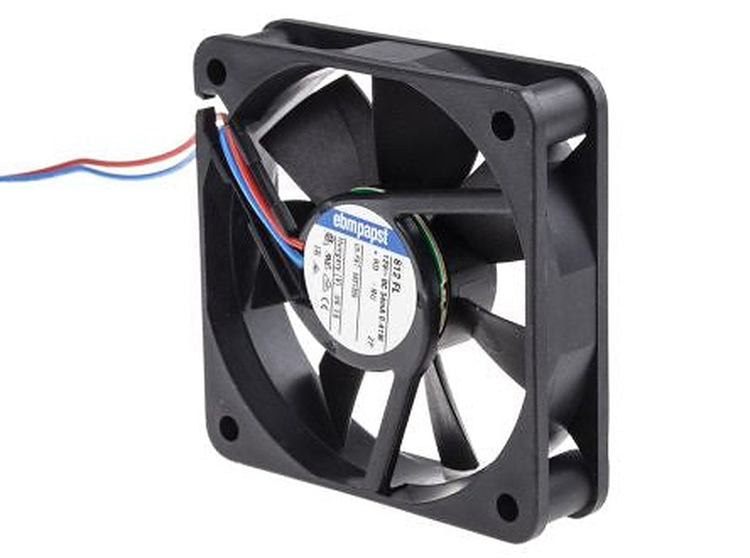 ebm-papst 600 F Series Axial Fan, 12V dc, 19 m³/h, 400 mW, 33 mA Max 60 mm 15mm 15 mm