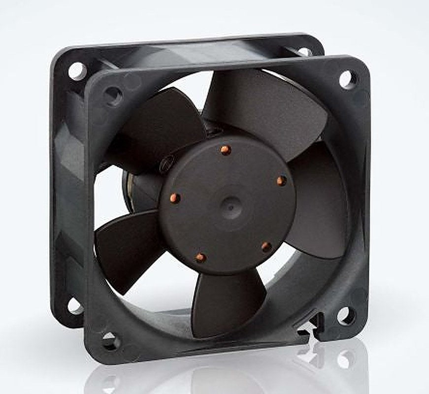ebm-papst 600 N Series Axial Fan, 12V dc, 23 m³/h, 900 mW, IP20 60 mm 60mm 25 mm
