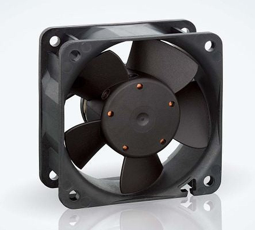 ebm-papst 600 N Series Axial Fan, 24V dc, 40 m³/h, 2.1 W, 88 mA Max, IP20 60 mm 60mm 25.4 mm