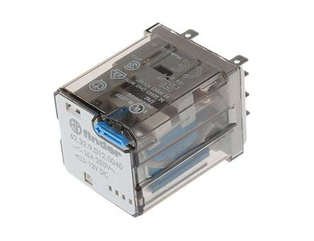 Finder 62 Series Series Power Relay, Plug-in Mount