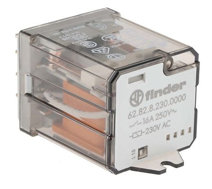 Finder Power Relay, 230 V ac Coil, 16 A Switching Current, DPDT