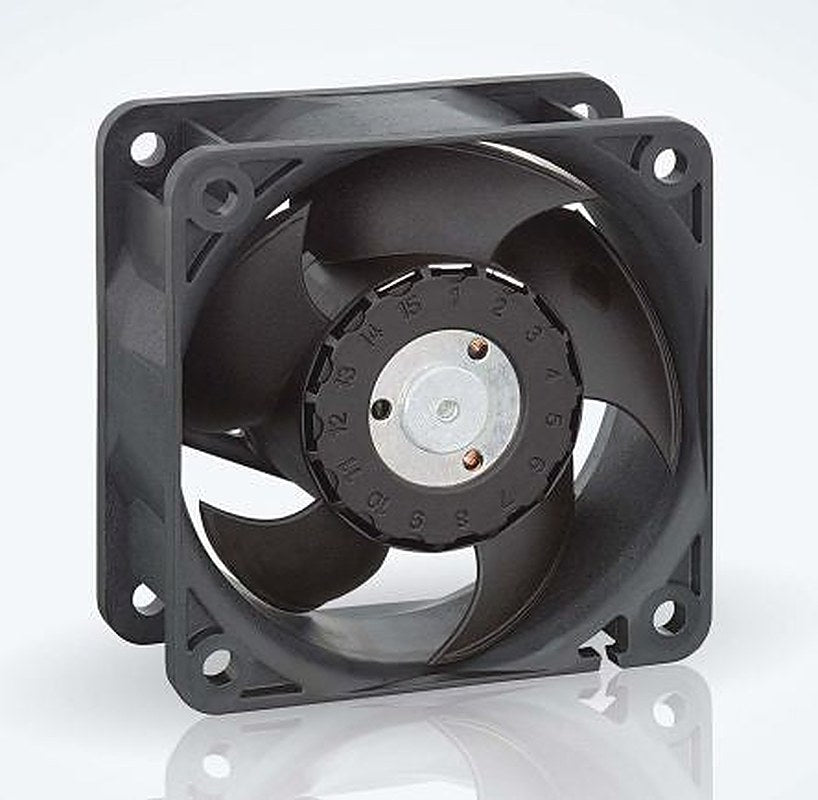 ebm-papst 620 Series Axial Fan, 12V dc, 67 m³/h, 5.5 W, 385 mA Max, IP20 60 mm 60mm 25.4 mm