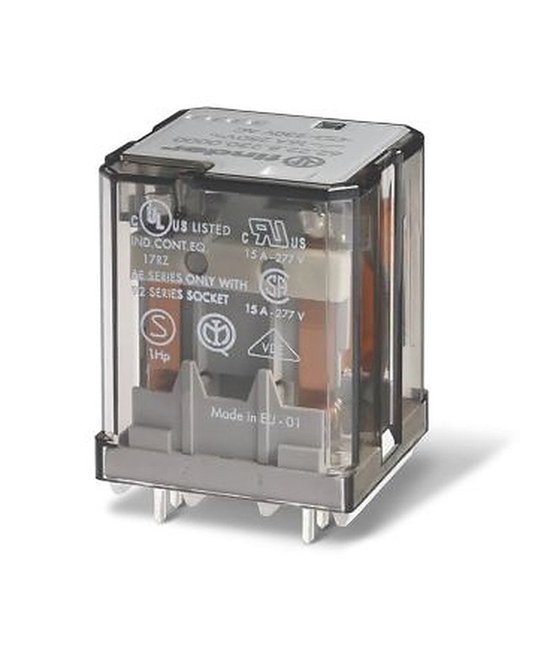 Finder PCB Power Relay, 12V dc Coil, 16A Switching Current, DPDT