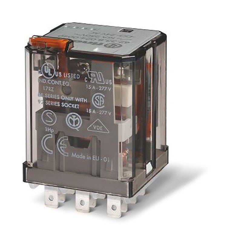 Finder Relay, 24V ac Coil, 16A Switching Current, 3PDT