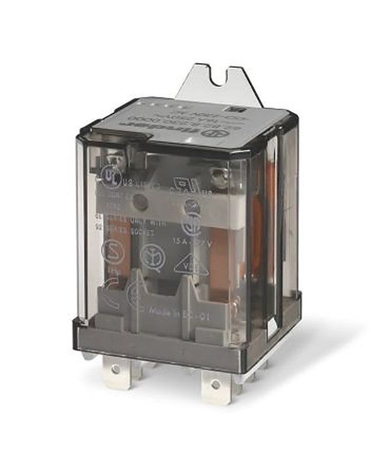 Finder Flange Power Relay, 12V dc Coil, 16A Switching Current, DPDT