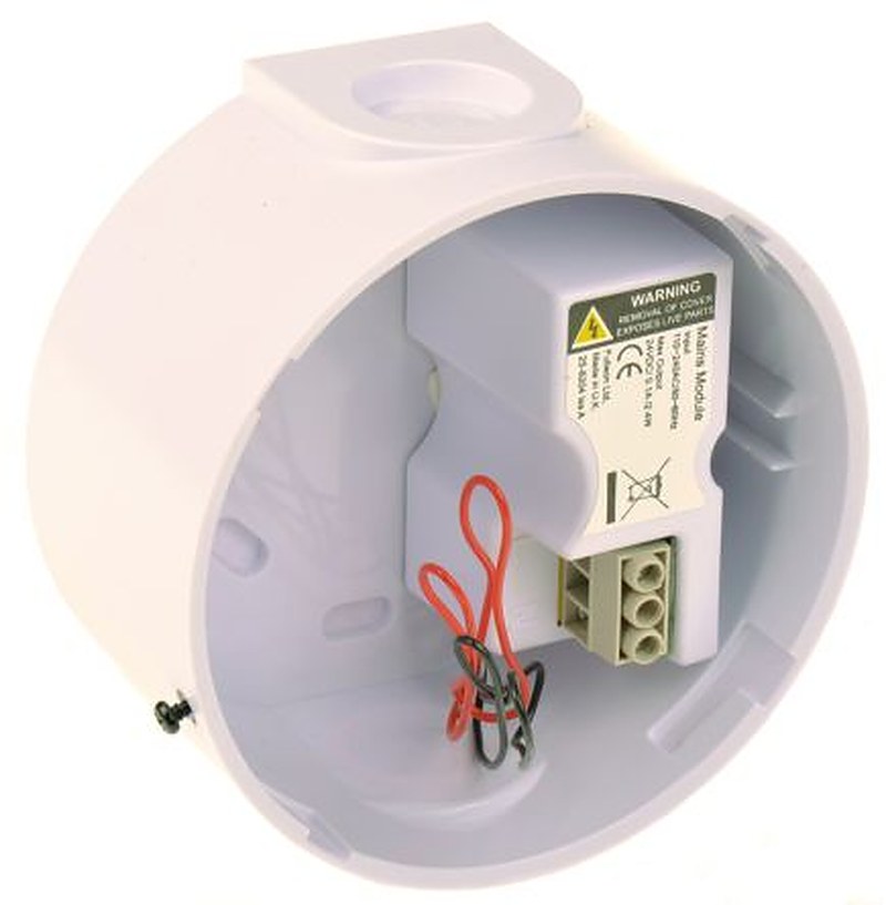 Eaton White Powered Base for use with Flashni Sounder & Beacons