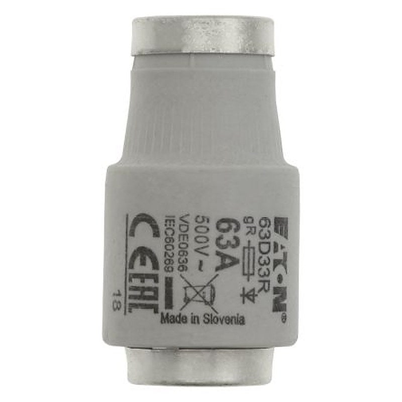 Eaton 63A D3 Bottle Fuse, gR, 500V