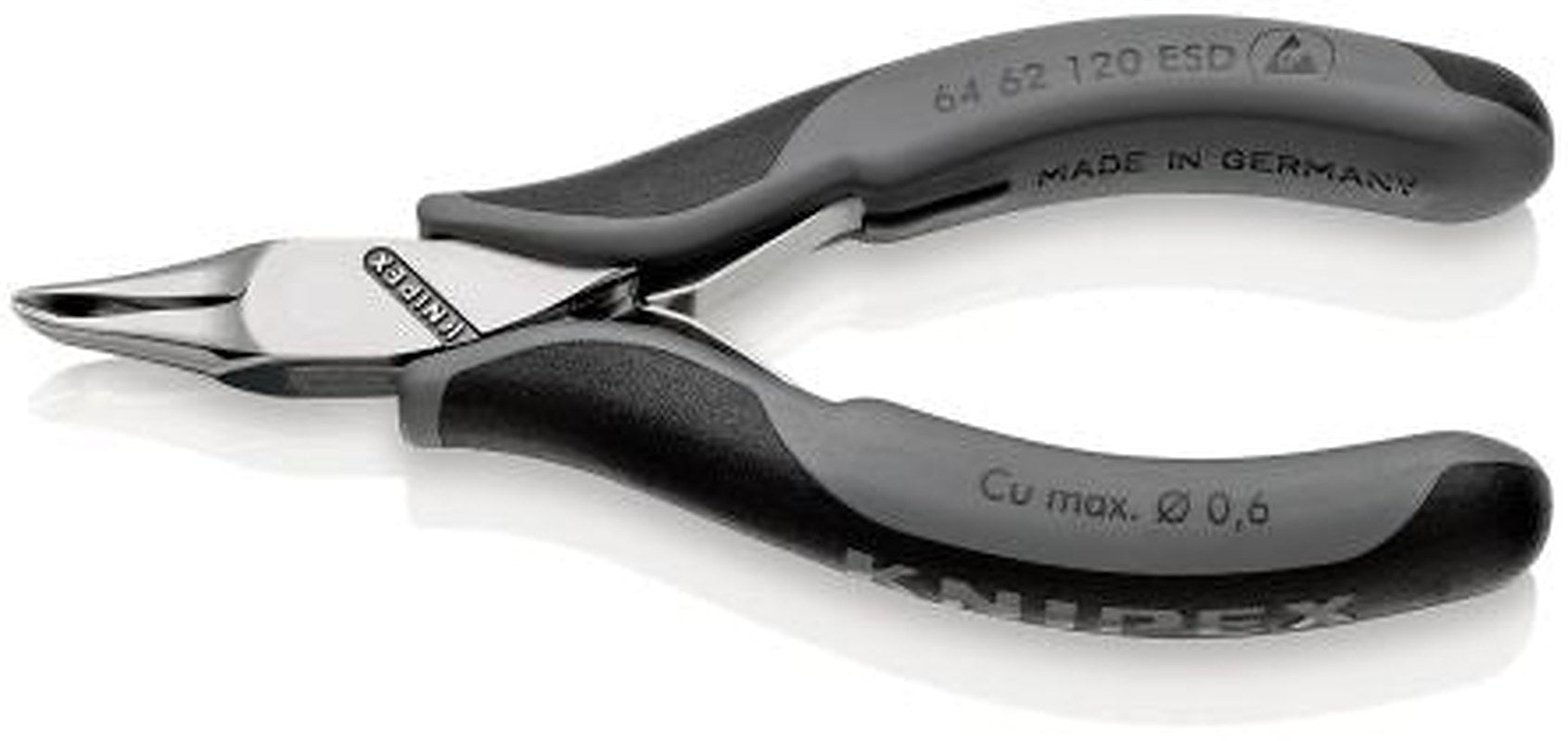Knipex 64 62 ESD Small Bevel ESD Safe Oblique Cutter