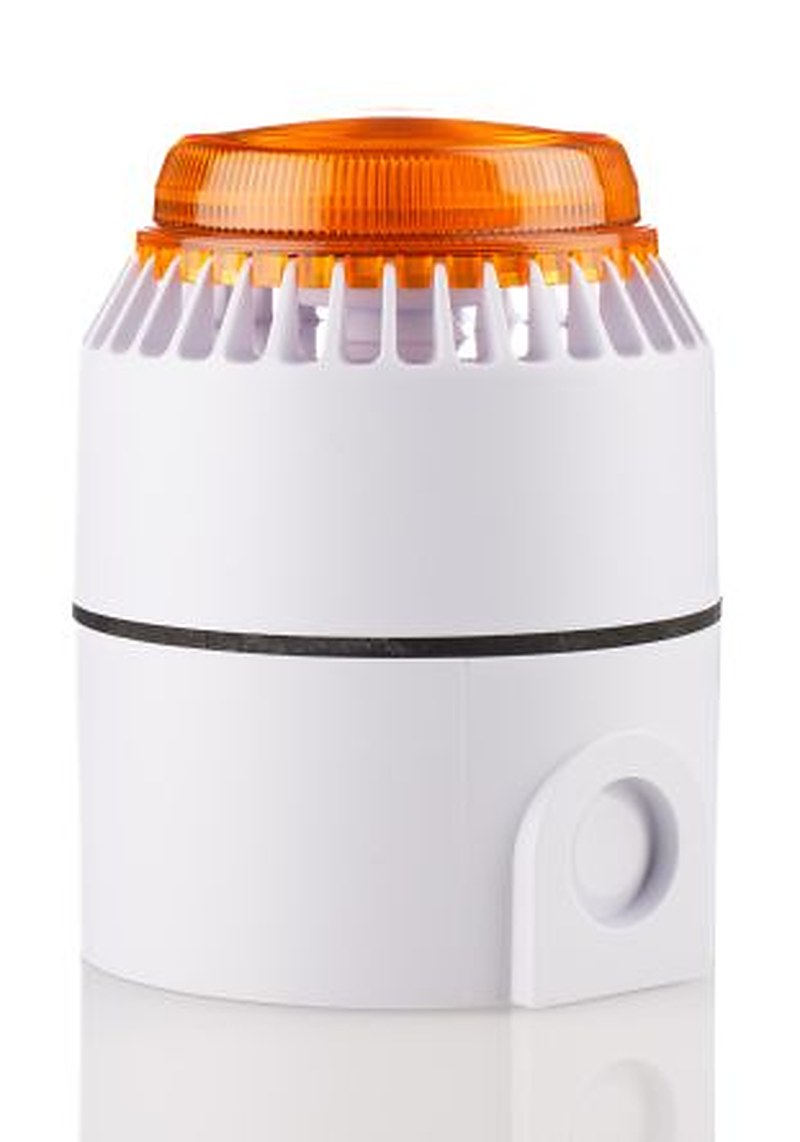 Eaton Amber Sounder-Beacon Combination, IP54, IP65 24V dc Wall 101 dB @ 1m