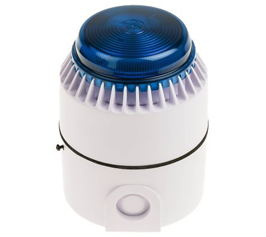 Eaton Flashni Series Blue Sounder-Beacon Combination, IP54, IP65 15V dc Wall 100 dB @ 1m
