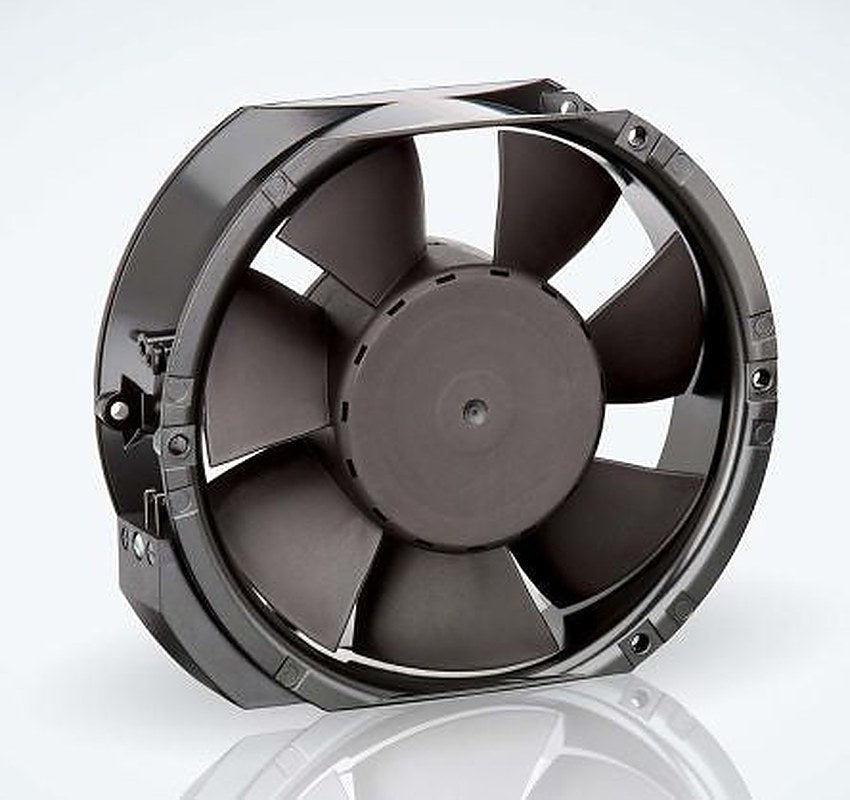 ebm-papst 6400 Series Axial Fan, 24V dc, 480 m³/h, 26 W, 1.1 A Max, IP20 150 mm 172mm 51 mm