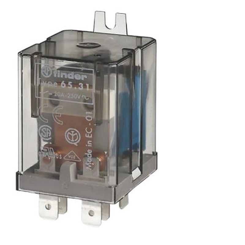 Finder Flange Power Relay, 230V dc Coil, 30A Switching Current, 1 NO