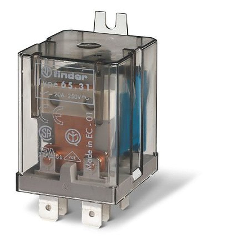 Finder Flange Relay, 48V dc Coil, 20A Switching Current, 1 NO/1 NC