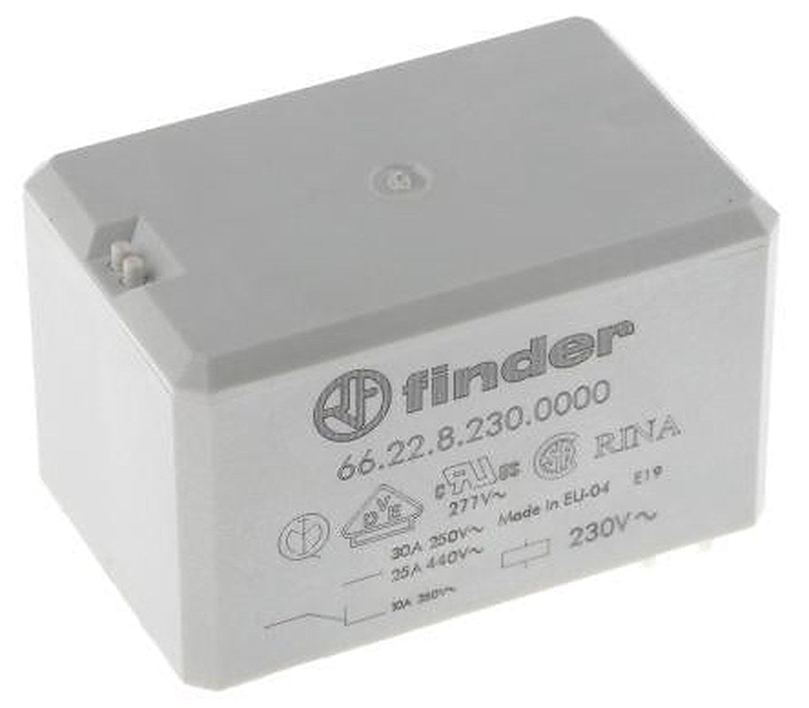 Finder 66 Series Power Relay, PCB Mount