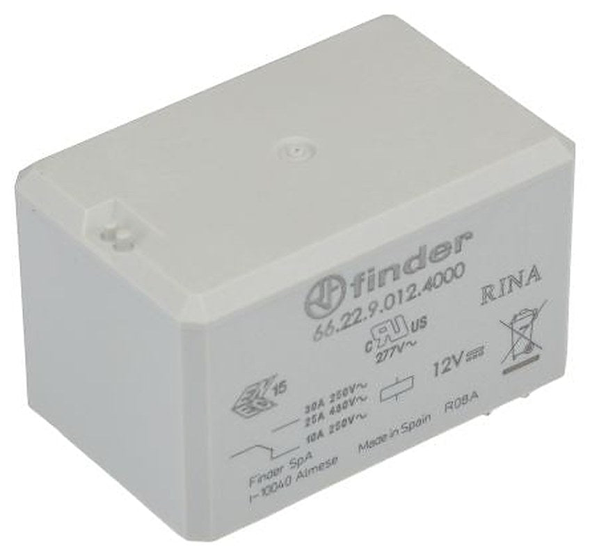 Finder PCB Power Relay, 12V Coil, 50A Switching Current, DPDT
