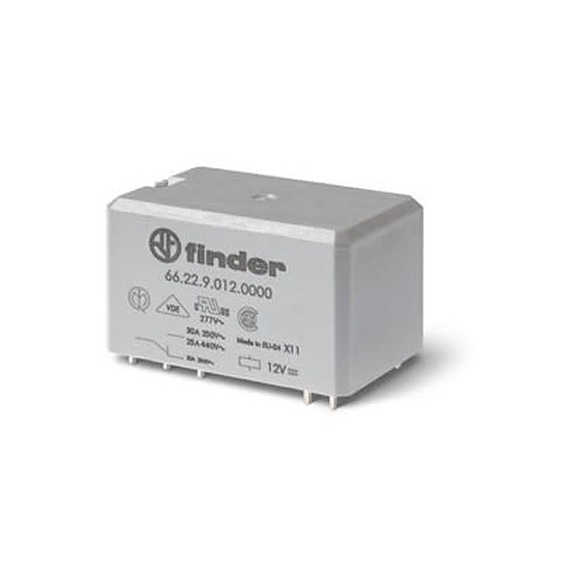 Finder DIN Rail Power Relay Module, 120V dc Coil, 30A Switching Current, 2 NO