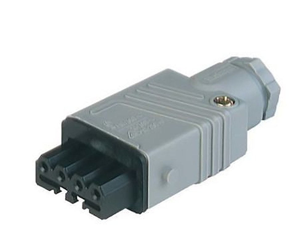 Hirschmann, ST IP54 Grey Industrial Power Connector, Cable Mount, 3P+PE, Rated At 10A, 400V