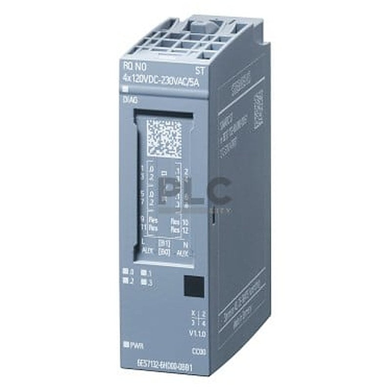 SIPLUS ET 200SP RQ 4x120VDC/230VAC/5A based on 6ES7132-6HD00-0BB1 with conformal coating, -40…+70 °C, relay module normally open, suitable for BU type B0 or B1, module diagnostics