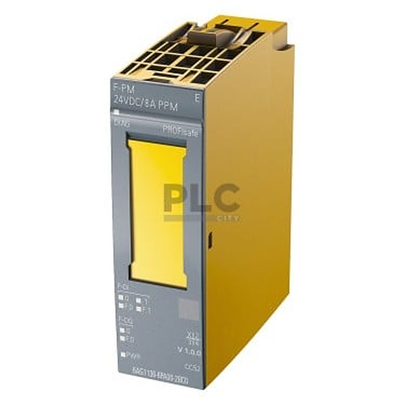 SIPLUS ET 200SP F-PM-E 24VDC/8A PPM based on 6ES7136-6PA00-0BC0 with conformal coating, -30…+60 °C, fail-safe power module PROFIsafe, 24 V DC safe shutdown of DQ and F-DQ up to PL D/SIL2 or PL E/SIL3 2 safe digital inputs 1 safe digital output PPM
