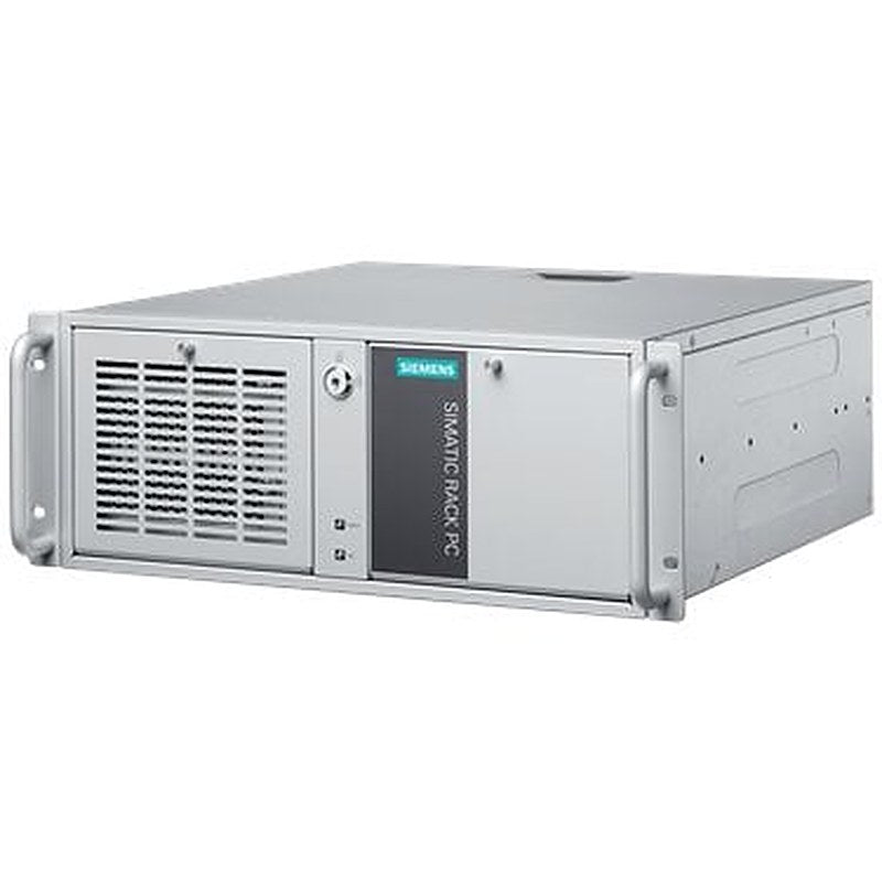 SIMATIC IPC347E (rack PC, 19, 4 U); Core i5-4570S (4C/4T, 2.9 (3.6) GHz, 6 MB cache); interfaces: 2x Gbit Ethernet, 1x DVI-D, 1x VGA, 2x USB on the front, 4x USB on the rear, 1x USB internal, 2x serial, 2x PS/2, audio; 1x 500 GB HDD, internal; 4 GB DDR3 SD-RAM (1x 4 GB), single channel; DVD +/-RW; Windows10 Enterprise LTSB 2016; 100/240 V industrial power supply, without line cable
