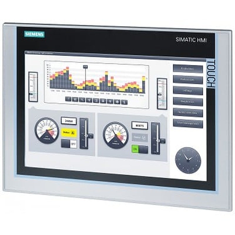 SIMATIC HMI TP1200 Comfort, Comfort Panel, touch operation, 12" widescreen TFT display, 16 million colors, PROFINET interface, MPI/PROFIBUS DP interface, 12 MB configuration memory, Windows CE 6.0, configurable from WinCC Comfort V11