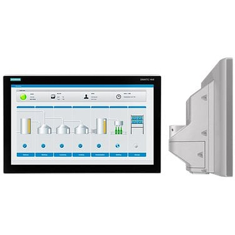 SIMATIC HMI TP2200 Comfort Pro, for support arm (not expandable, flange on top), Comfort Panel, touch operation, 22" widescreen TFT display, 16 million colors, PROFINET interface, MPI/PROFIBUS DP interface, 24 MB configuration memory, WEC 2013, configurable from WinCC Comfort V14 SP1 with HSP