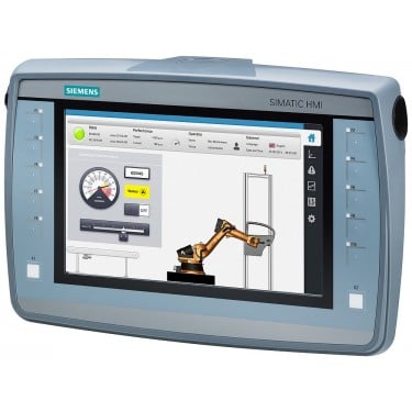 SIMATIC HMI KTP900 Mobile, 9.0" TFT display, 800x 480 pixel, 16 million colors. key and touch operation, 10 function keys, 1x PROFINET/Industrial Ethernet interface, 1x multimedia card, 1x USB, configurable from WinCC Comfort V13 SP1