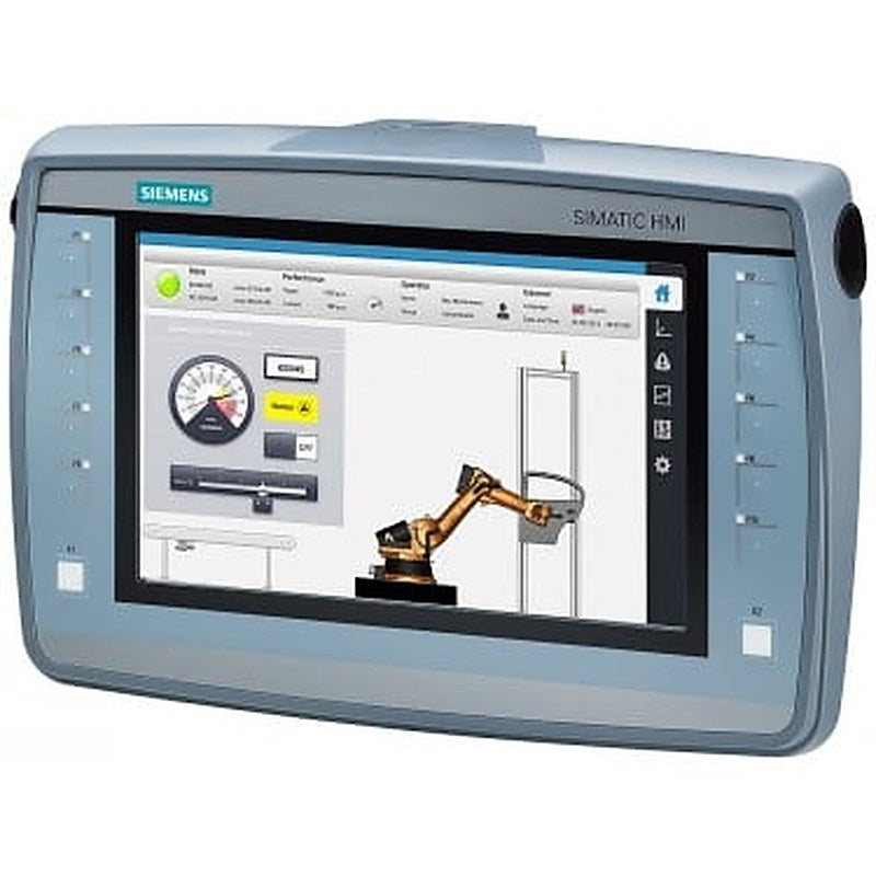 SIMATIC HMI KTP900 Mobile, 9.0" TFT display, 800x 480 pixel, 16 million colors. key and touch operation, 10 function keys, 1x PROFINET/Industrial Ethernet interface, 1x multimedia card, 1x USB, configurable from WinCC Comfort V13 SP1