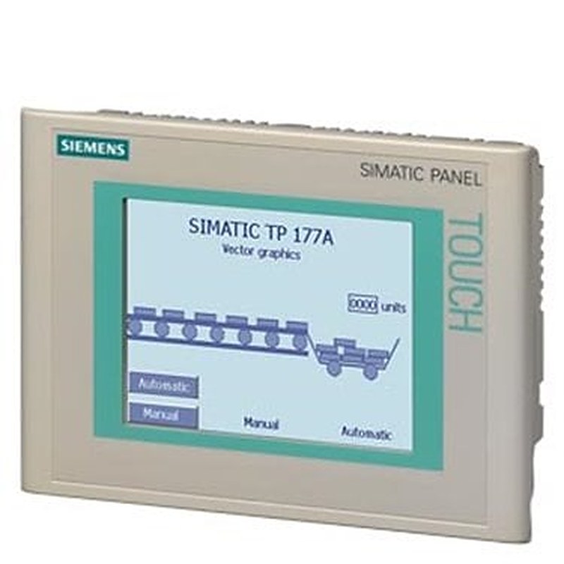 SIMATIC Touch Panel TP 177A 5.7" blue mode STN display, MPI/PROFIBUS DP interface, configurable from WinCC flexible 2004 Compact HSP Contains open source software which is provided free of charge. See enclosed CD