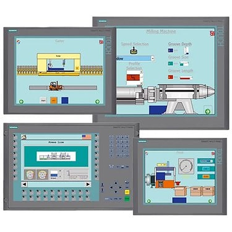 SIMATIC MP 377 15" Touch stainless steel front, continuous decorative film, retentive memory Degree of protection front IP66K, Ex 2/22 15" TFT display, configurable with WinCC flexible